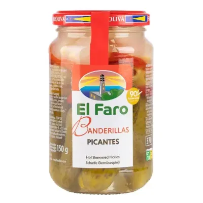 Spicy Banderillas Pickle Skewers 315 g Jar – Tangy Spanish Tapas | Buy Online UK