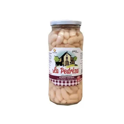 Buy Alubias - Round White Haricots (560g Jar) - Gourmet At Home | Buy Online UK