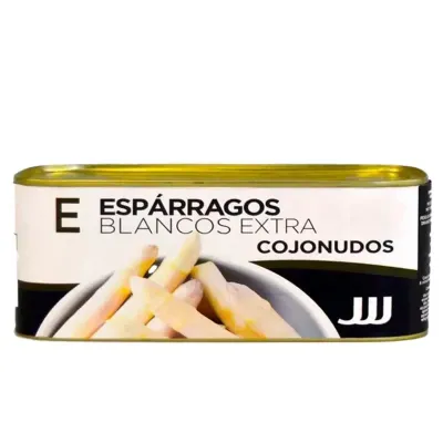 Cojonudos White Asparagus Spears 390g – Premium Navarra Tin | Buy Online UK