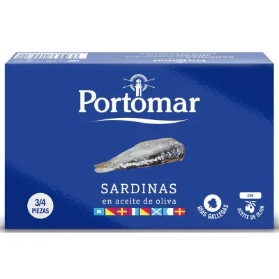 Sardines in Olive Oil, 115g 3/4 size