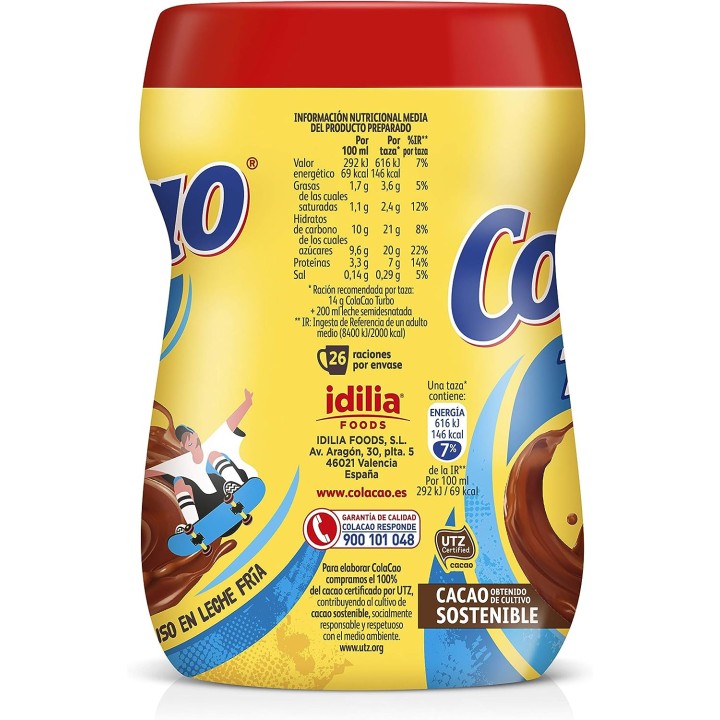 Cola Cao Turbo, side