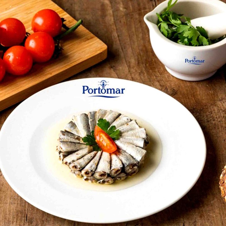 Tapas Mix - Preserved Seafood (mussels+sardinilla+squid), tin. Easy Open