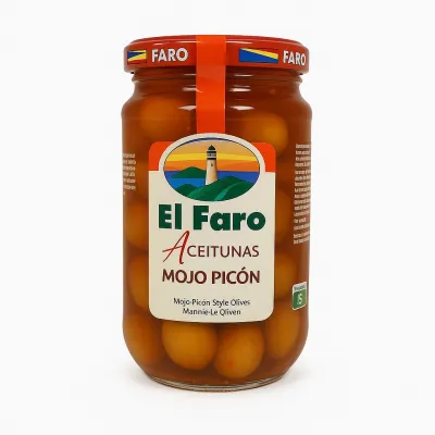Mojo Picon Green Whole Olives, 200g