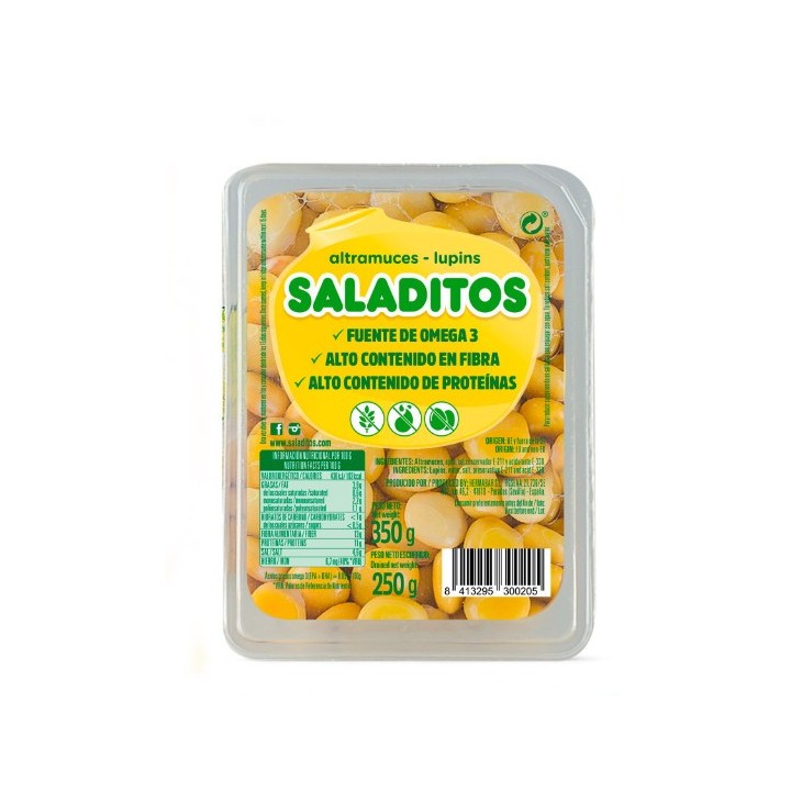 Saladitos Altramuces Spanish Lupin Beans Tray, 250g