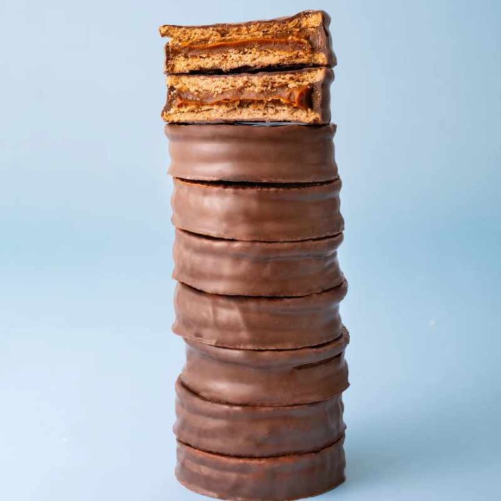 Mardel Alfajores with Dulce de Leche, Dark Chocolate Coated (3 x 50g)