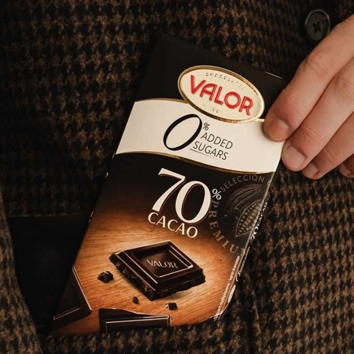 Valor Sugar-Free 70% Dark Chocolate Bar,100g