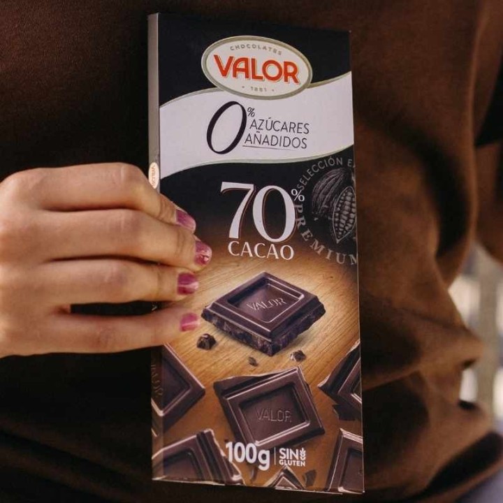 Valor Sugar-Free 70% Dark Chocolate Bar,100g