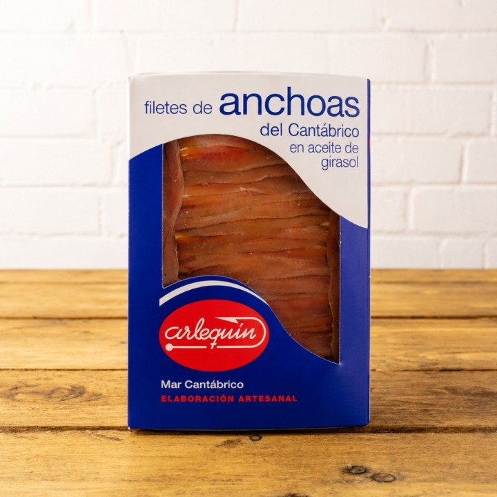 Cantabrian Anchovy Fillets in Sunflower Oil 80g