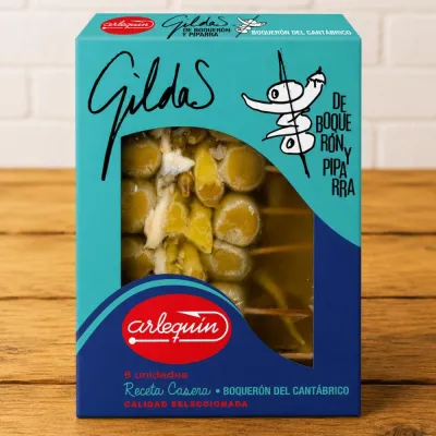 Cantabrian White Anchovy Gildas 150g (6 Skewers)
