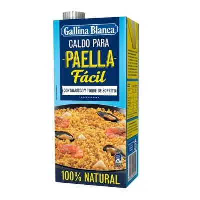Seafood Paella Stock Broth, 1L, Gallina Blanca Broth