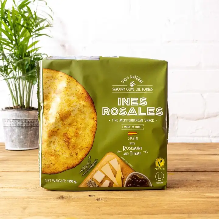 Savoury Olive Oil Rosemary and Thyme Tortas (Biscuits) (120g) | Ines Rosales