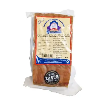 Naturally Smoked Pork Belly ±510g