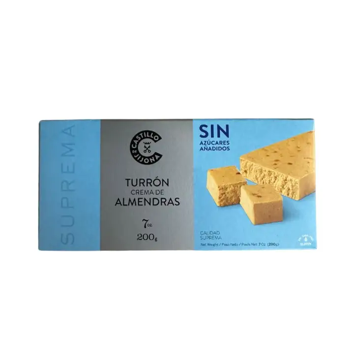 Almond Soft nougat / SUGAR FREE (200g) - Castillo de Jijona